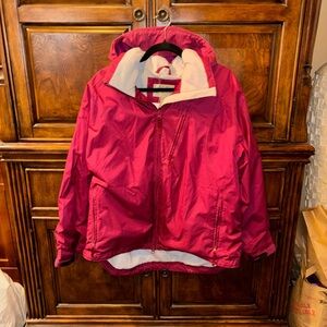 Vintage Cabela's Burgundy Women’s Outdoor Hooded Jacket Size XL